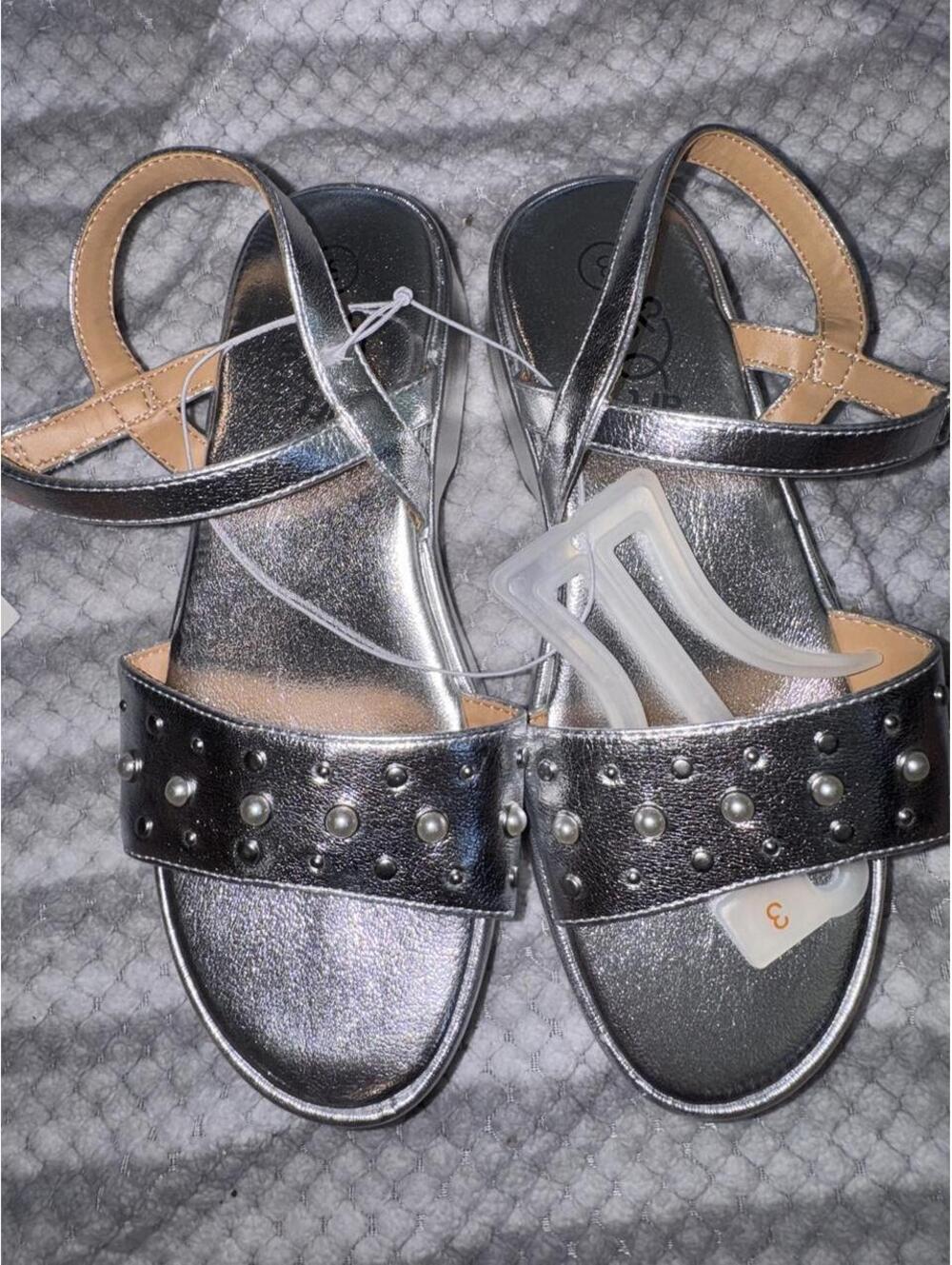Art Class Kid's Silver Sandal
